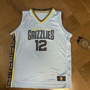 NWT Youth Memphis Grizzlies Ja Morant Fanatics Light Blue -Statement Edition XL